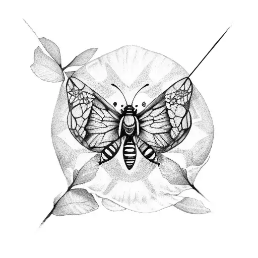 Monarch Butterfly And Ladybug