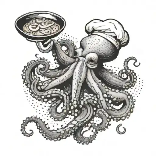 Octopus Chef Cooking