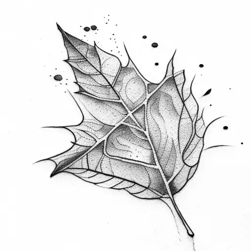 Water Color Fall Leaf