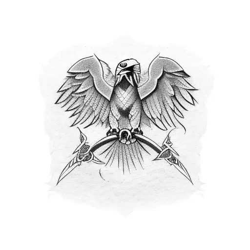 Albanian Eagle And Roots