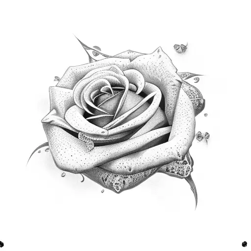 Rose Flower With Snake