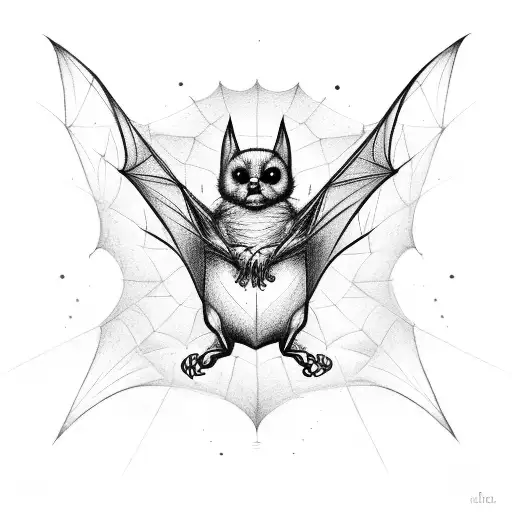 Bat In Web