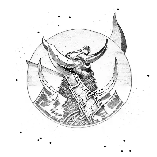 Viking Ship In Nordic Landscape Sleeve