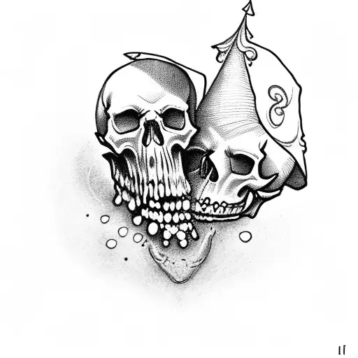Skull With Jester Hat
