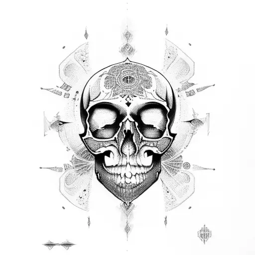 Mohseen Name With Skull