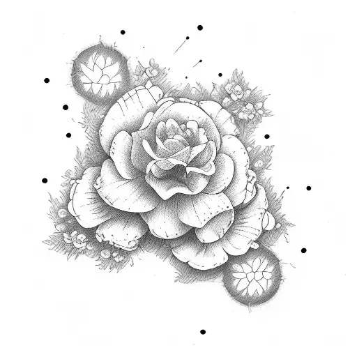 October And May Birth Flowers With Stems