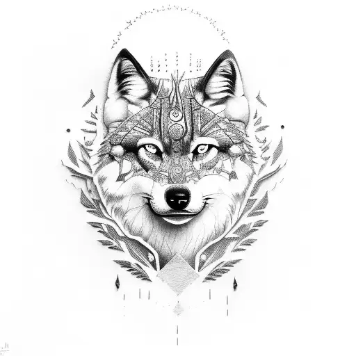 3D Wollf In The Forest