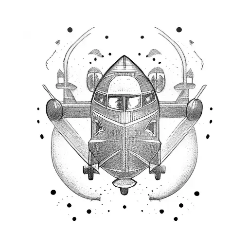 Airplane With Glolbe