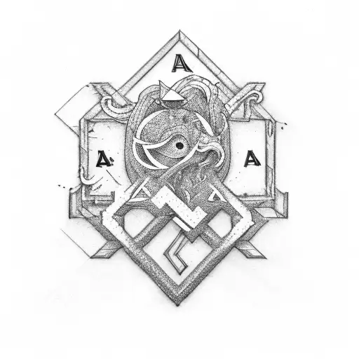 Letter A In A Guitar