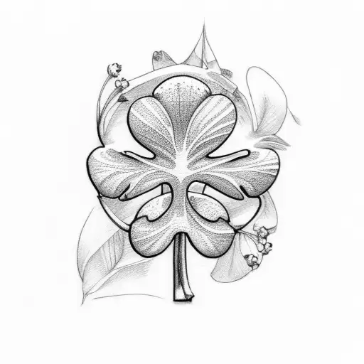 Shamrock With Letter B