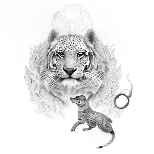 Father And Little Girl Animal