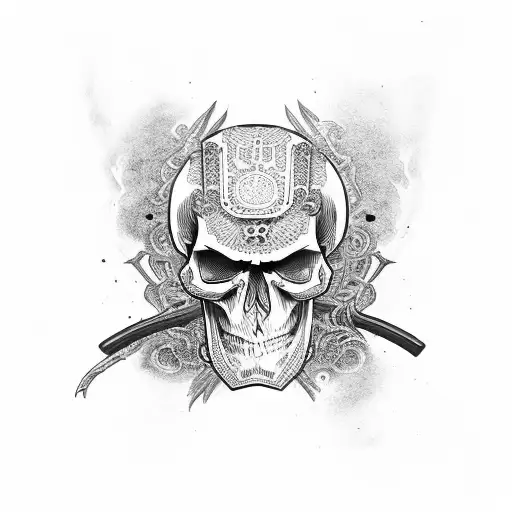 Skull Samurai With Jingasa