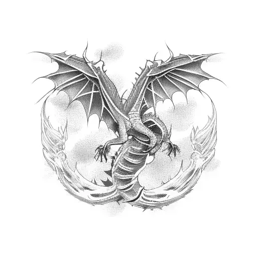Wind Dragon Tattoo