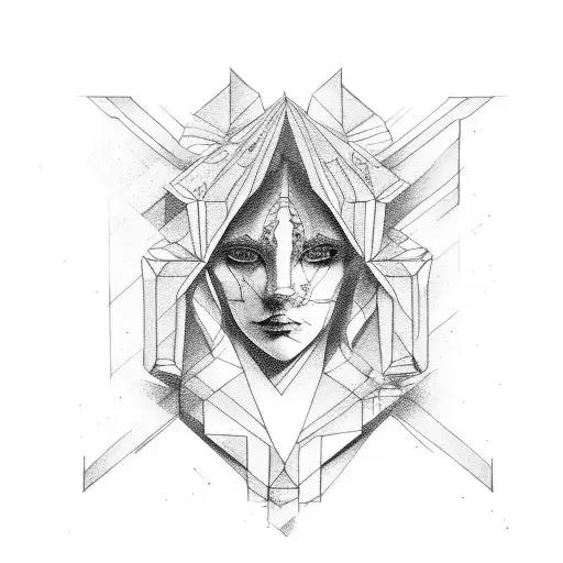 Broken Statue With Modern Lines