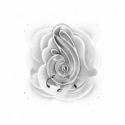 Music Note With A Wave And A Plane