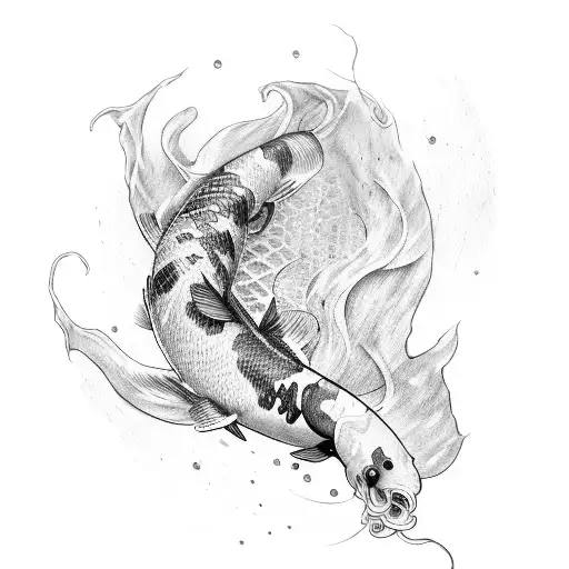 Koi With Roman Warrior