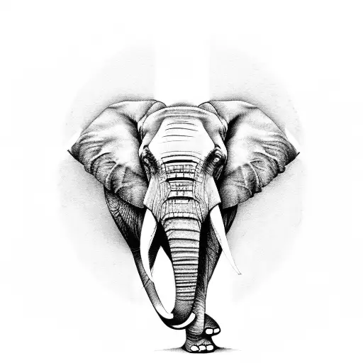 Elephant Purple Ribbon