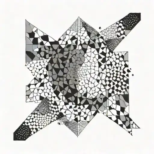 An Abstract Geometric Design Inspired By Melnikov Mark's Artwork