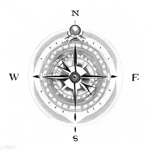 World With Plane And Compass