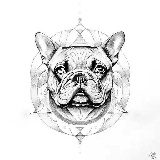 3 Hecate Goddess With French Bulldog Head