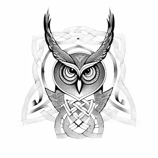 Owl Celtic Knotwork