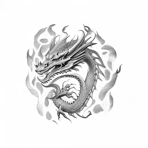 Dragon With Fire