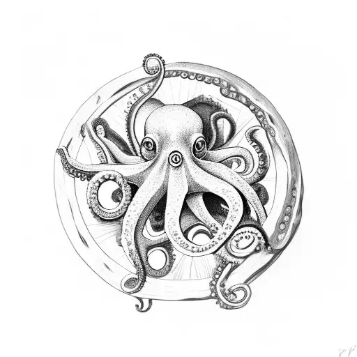 Octopus On A Wagon Wheel