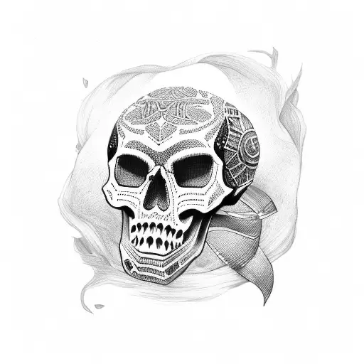 Skull With Bandana