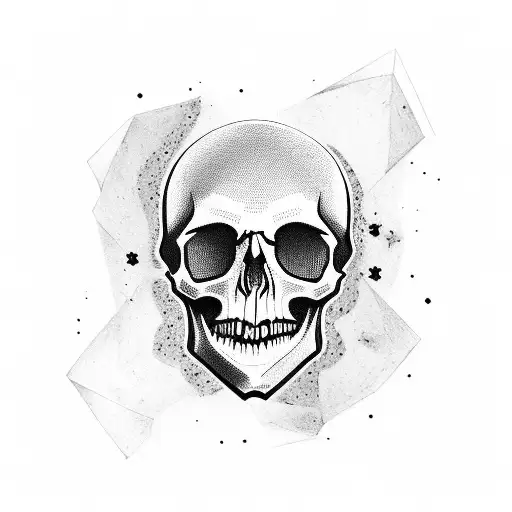 Skull Peace Sign Tattoo