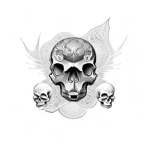 Skull Made From Bikeparts