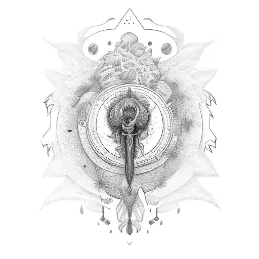 Initals Rsj And Skj Witch Flower Design