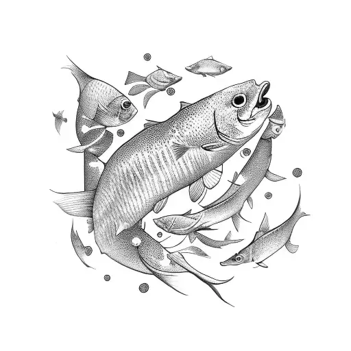 Music Sign With Pisces Start Fish