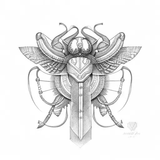 Beautiful Egyptian Scarab Goddess