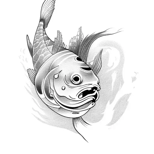 Geisha And Ghost Fish Koi