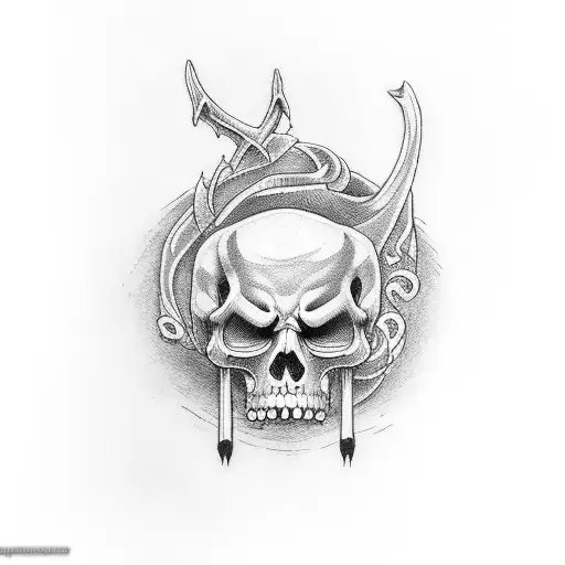 Grim Reaper On The Forearm