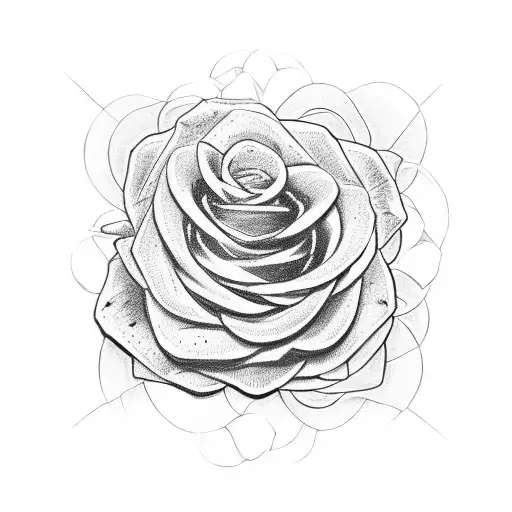 Rosary And Cross Entangled Through Five Red Roses