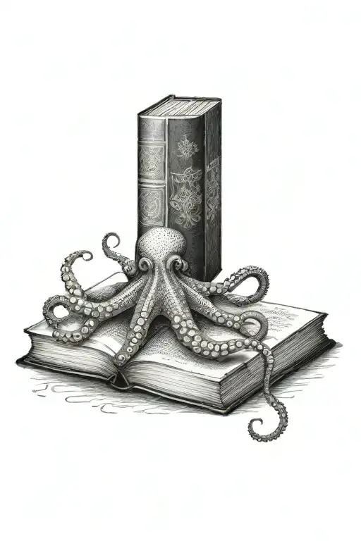 Octopus On A Book