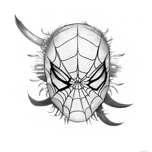 Spiderlily With Katana And Oni Mask