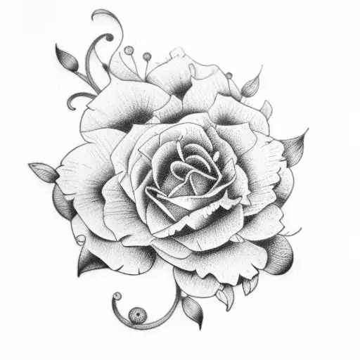 Small Floral Design Around Wrist