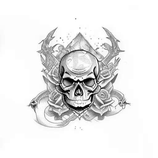 Angry Skull Colored