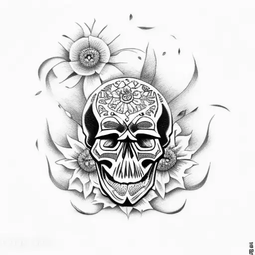 Skull Wildflowers