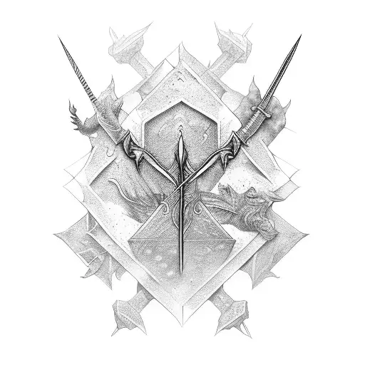 Simply Four Different Swords Are Crossing