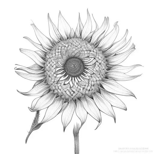 Butterfly Weed Flower And Sunflower