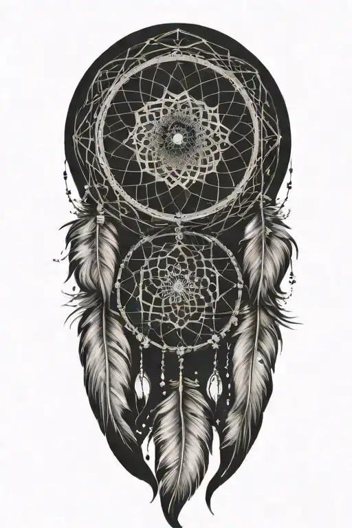 Dream Catcher With Long Feathers