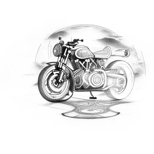 Motorcycle With Life Circle