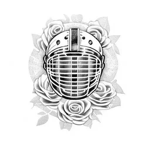 Spartan Helmet Covered In Roses Ina Forest