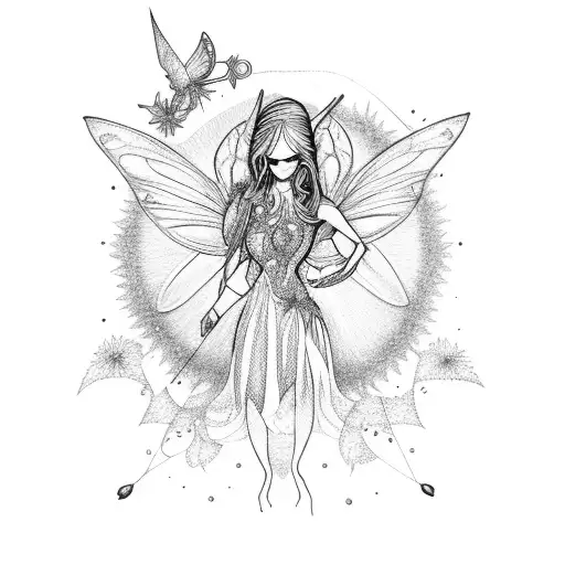 Fairy With A Crystal In Her Hand