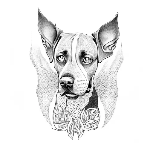 German Shorthaired Pointer Dog With Fields Woods