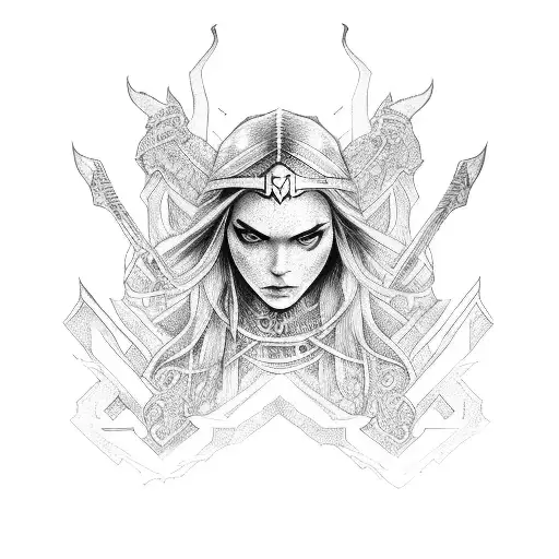 Half Dead Half Alive Norse Woman