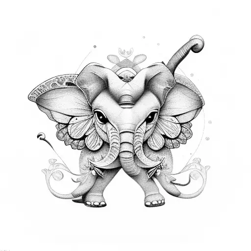 Butterfly Elephant Flower